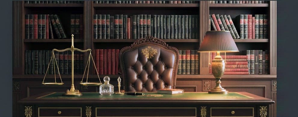 مكتبة قانونية فاخرة
